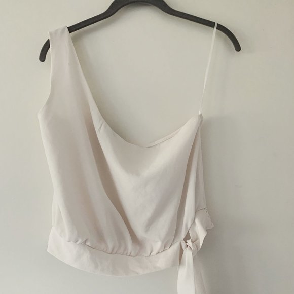 Dynamite Cropped One Shoulder Top - Picture 1 of 1